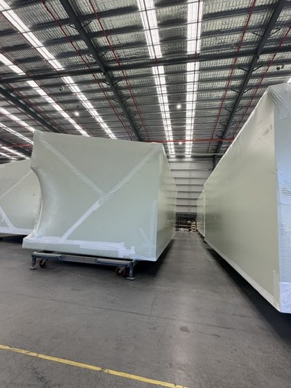Shrink wrapped modular building